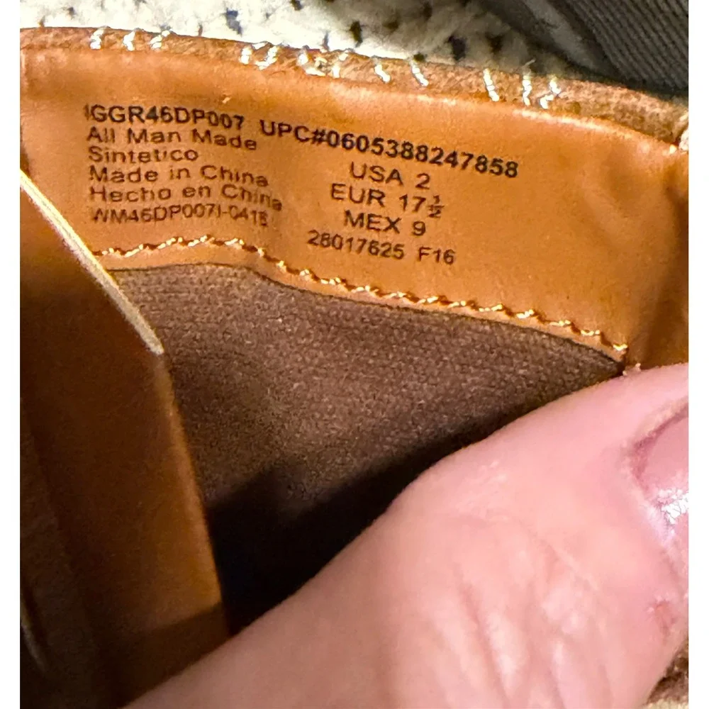 Garanimals Toddler Girls Brown Western Cowboy Boots GGR46DP007 Size 2